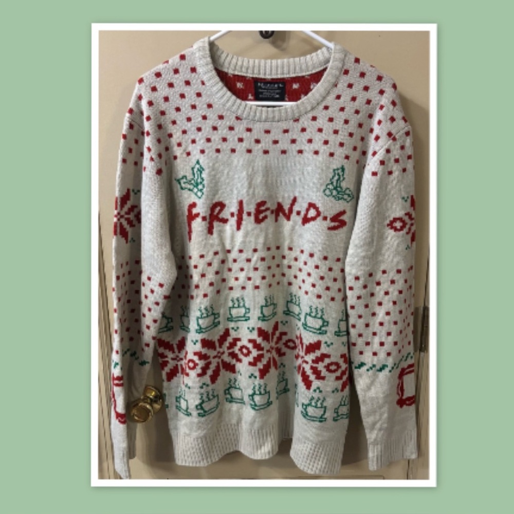 "Friends" TV Series Themed Ugly Christmas Sweater - Size XL